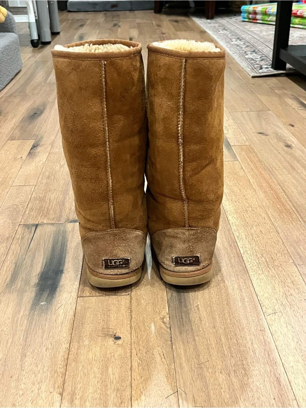 UGG Tall Sheepskin Boots in Chestnut Brown